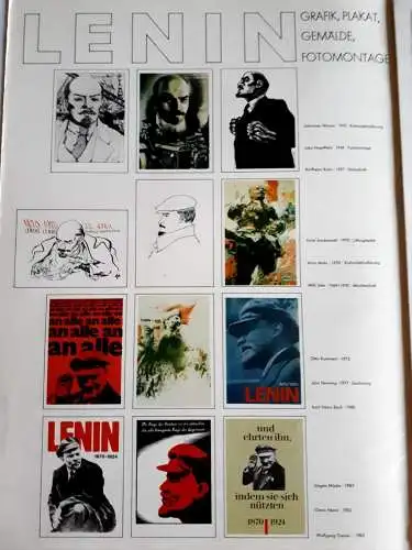 DDR Bildmappe Lenin - Grafik,Plakat,Gemälde,Fotomontage