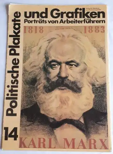 DDR Bildmappe Politische Plakate und Grafiken - Portraits von Arbeiterführern