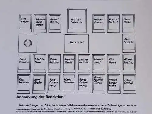 DDR Porträts Staatsrat der Deutschen Demokratischen Republik