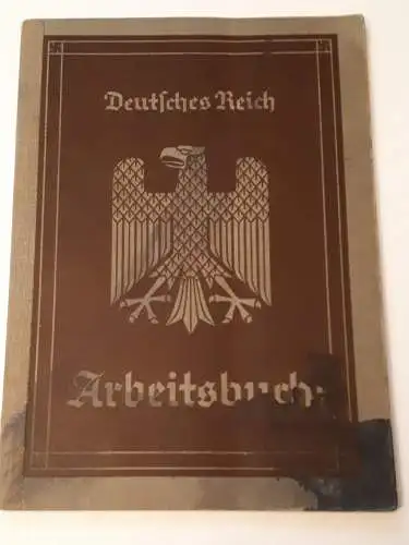 Deutsches Reich Arbeitsbuch Bereich Niederbarnim-Osthavelland