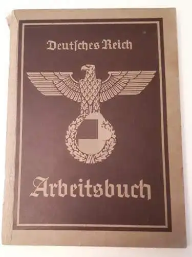 Deutsches Reich Arbeitsbuch Bereich Hirschberg