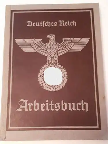 Deutsches Reich Arbeitsbuch Bereich Düren