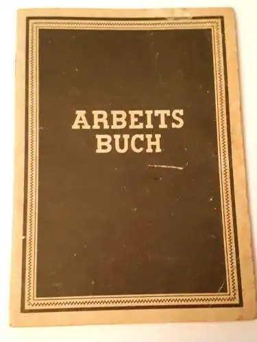 DDR Arbeitsbuch für eine Frau