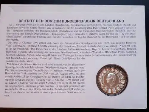 Numisbrief BRD Deutsche Einheit