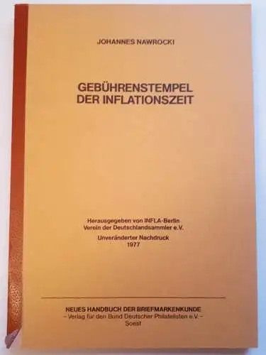 Gebührenstempel der Inflationszeit - Johannes Nawrocki