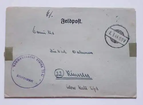 Feldpostbrief Stalag VI C (Bathorn) 1944 mit Inhalt