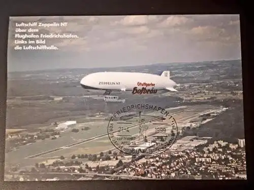 Zeppelinpost Flug zur Aero Friedrichshafen 21.-25.4.1999