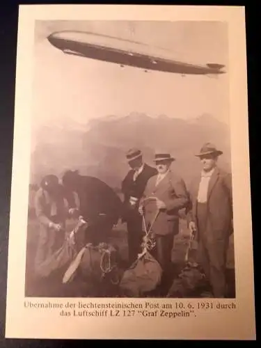 Zeppelinpost Dreiländerfahrt Kinderdorf Luftschiff Bodensee II 1988 Liechtenstein Schweiz Österreich