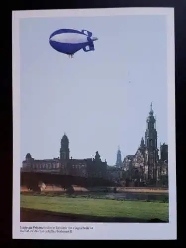 Zeppelinpost Luftschiff Bodensee II Sonderflug Dresden 1990