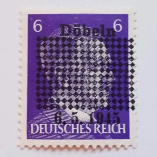 Deutsche Lokalausgabe Döbeln 1945 Mi.Nr. 1a