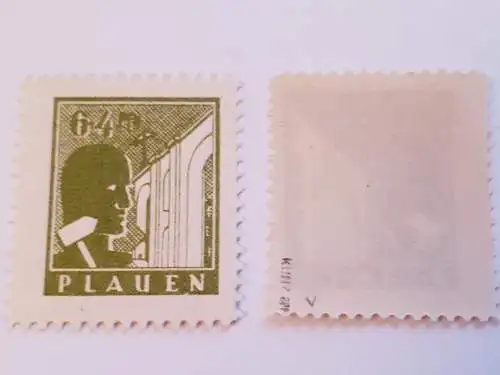 Deutsche Lokalausgabe Plauen 1945 Mi.Nr.2v 3v und 5y geprüft