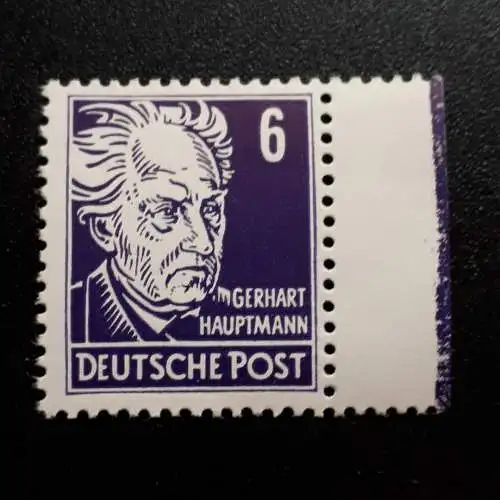 DDR Deutsche Post 6 Pfennig 1952 Mi.Nr.328x I