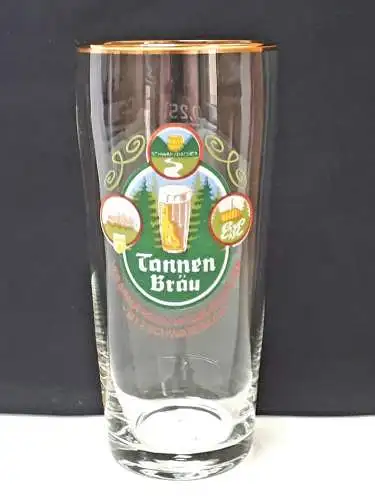 Bierglas Tannenbräu VEB Brauereien Hildburghausen Sitz Schwarzbach