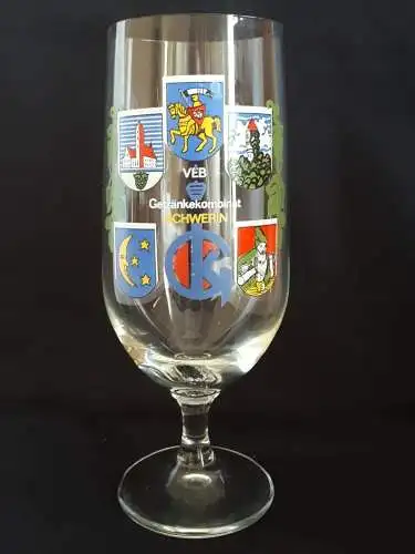 Bierglas CK VEB Getränkekombinat Schwerin