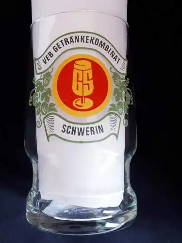 Bierglas VEB Getränkekombinat Schwerin