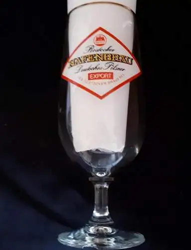 Bierglas Rostocker Hafenbräu VEB Rostocker Brauerei