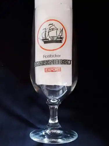 Bierglas Rostocker Hafenbräu Export