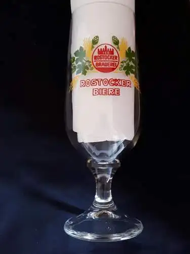 Bierglas Rostocker Brauerei Rostocker Biere