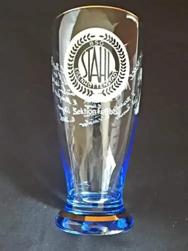 Bierglas BSG Stahl Eisenhüttenstadt Sektion Fußball