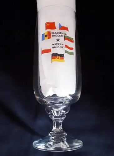 Bierglas DDR NVA Klassenbrüder Waffenbrüder