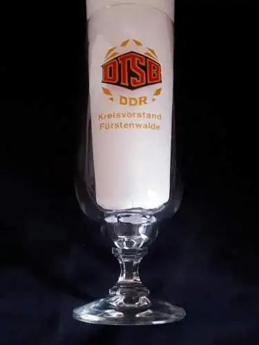 Bierglas DTSB DDR Kreisvorstand Fürstenwalde