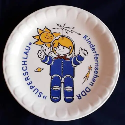DDR Teller Kinderfernsehen Superschlau