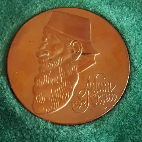 DDR Medaille Adam Ries - Stadtansicht Annaberg Buchholz