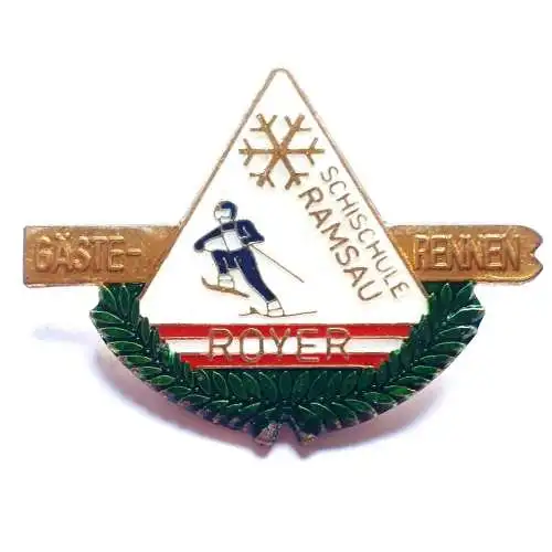 Anstecker Abzeichen Schischule Ramsau Royer Gästerennen