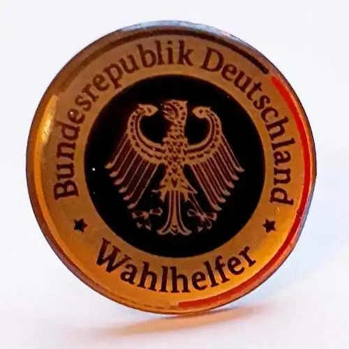 Pin Anstecker Bundesrepublik Deutschland Wahlhelfer