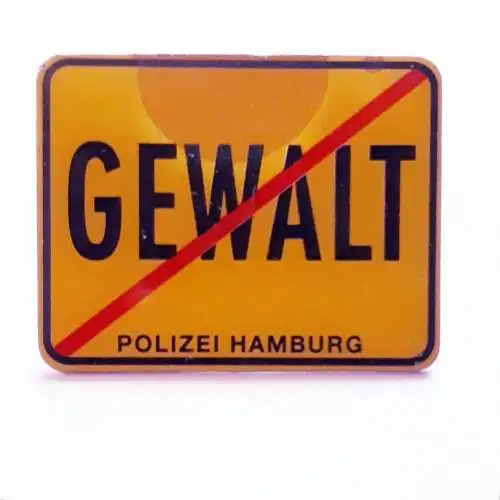 Anstecker Pin Hamburg gegen Gewalt