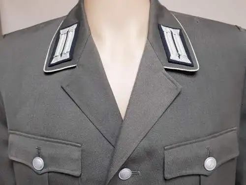 DDR NVA Uniformjacke Offizier gestickte Kragenspiegel  Größe m 48