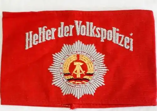 DDR MdI Armbinde Helfer der Volkspolizei ca. 38 cm