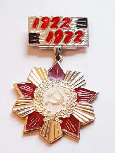 Sowjetunion Abzeichen 50 Jahre UDSSR
