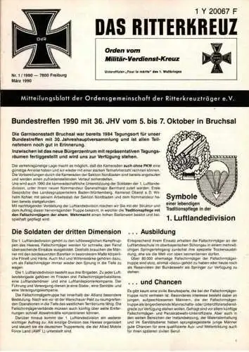 Das Ritterkreuz-Mitteilungsblatt der OG der Ritterkreuzträger e.V. 1-1990