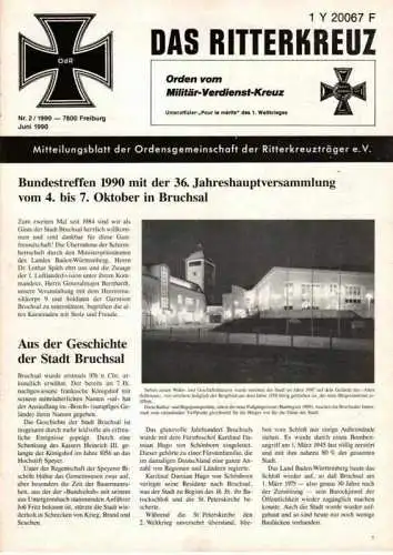 Das Ritterkreuz-Mitteilungsblatt der OG der Ritterkreuzträger e.V. 2-1990