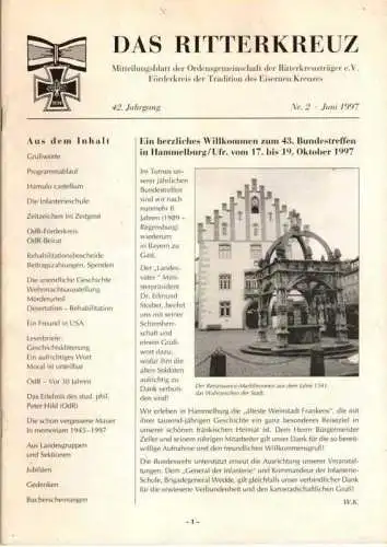 Das Ritterkreuz-Mitteilungsblatt der OG der Ritterkreuzträger e.V. 2-1997