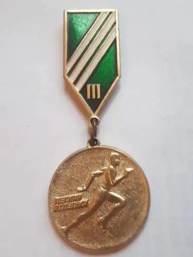 Abzeichen Anstecker Leichtathletik 3.Platz