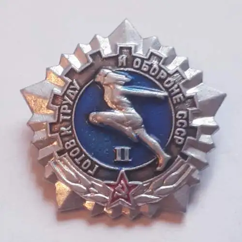 Abzeichen Anstecker Bereit für Arbeit und Verteidigung