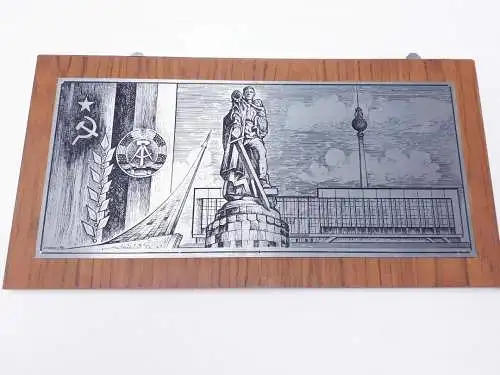 DDR Wandbild für Verabschiedung Oberst Schumann aus dem "Klement Gottwald" Geschwader