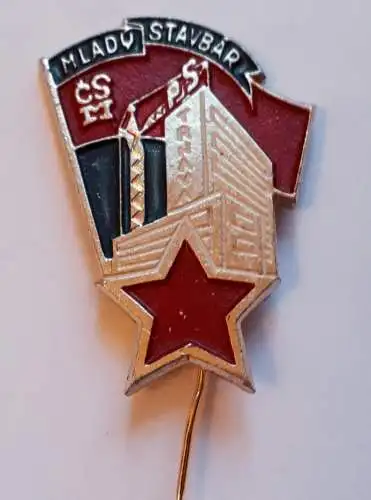 Anstecknadel CSM Tschechische Jugendorganisation der kommunistischen Partei