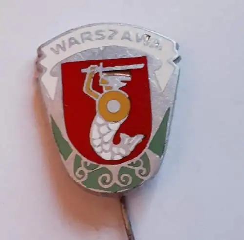 Abzeichen Anstecknadel Polen Stadtwappen Warschau