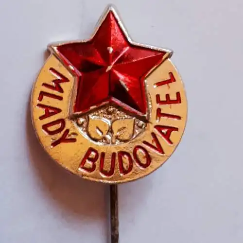 Anstecknadel Pionierabzeichen Tschechien Junger Konstrukteur