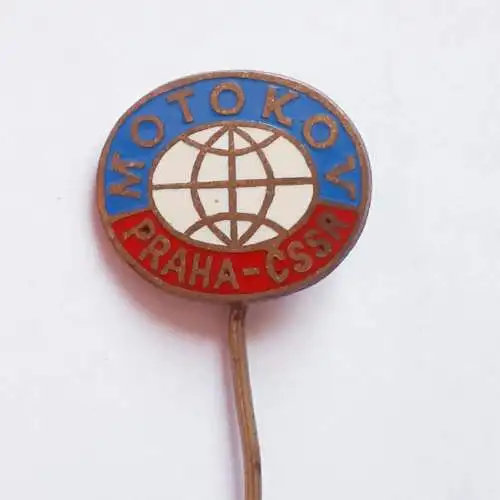 Anstecknadel Prag Außenhandelsunternehmen Motokov