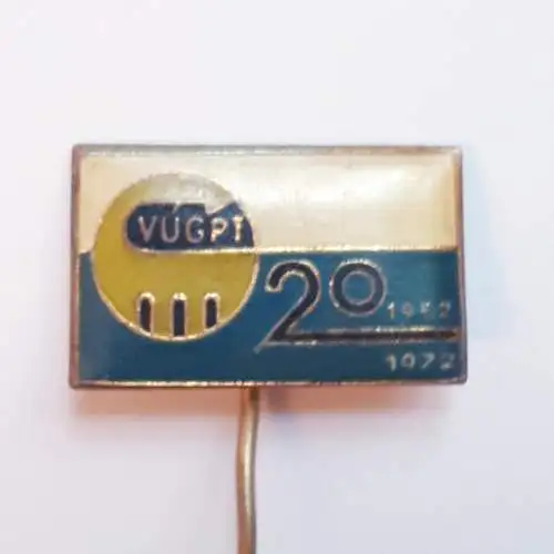 Anstecknadel Tschechoslowakei 20jähriges Bestehen VUGBT Zlin