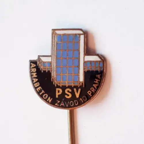 Anstecknadel Tschechoslowakei Prag PSV Hersteller von Stahlbetonteilen