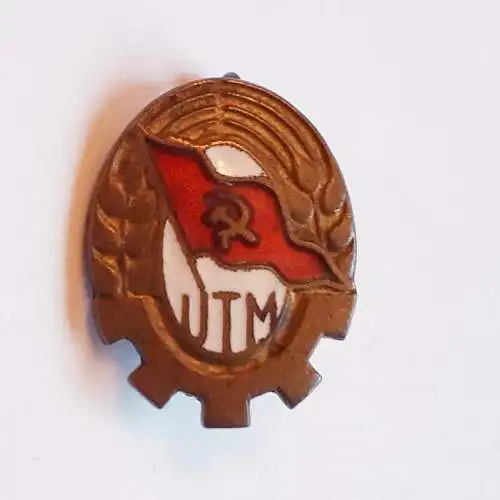 Anstecker Rumänien UTM Union der Arbeiterjugend