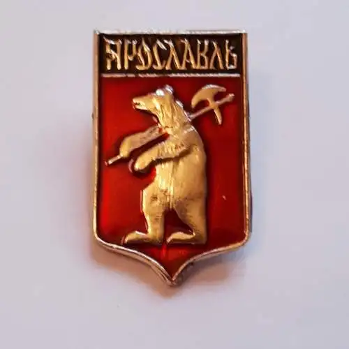 Anstecker Wappen der Stadt Jaroslawl
