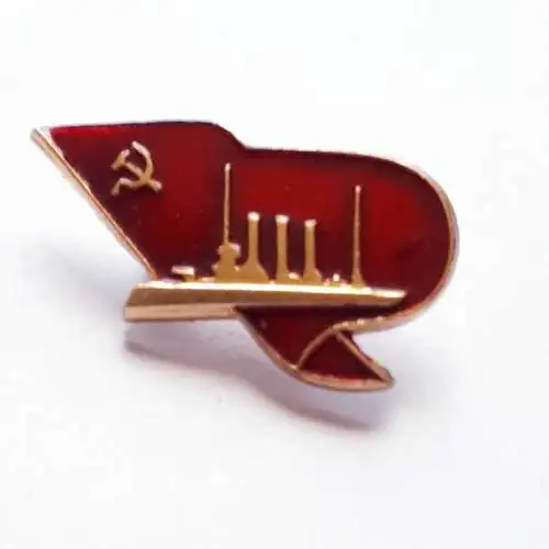 Anstecker UDSSR Oktoberrevolution Kreuzer Aurora