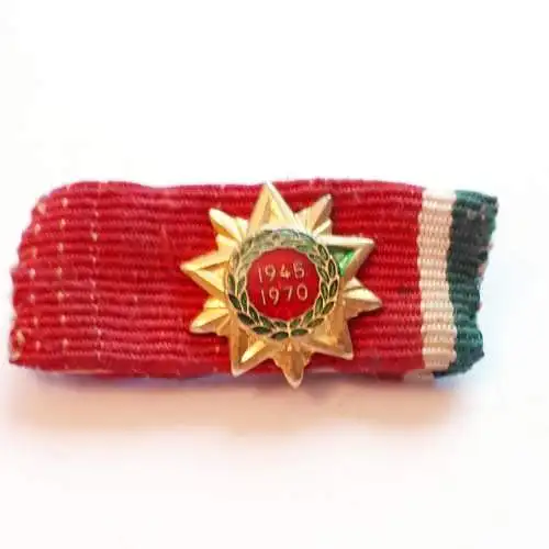 Bandspange 25.Jahrestag der Befreiung Ungarns