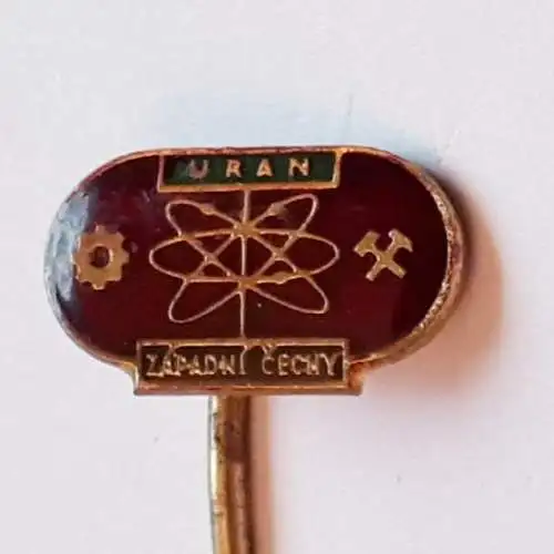 Anstecknadel Uranabbau in Zadni Chodov - Tschechien